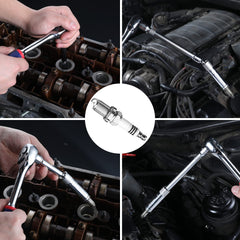 WORKPRO chrome finish resists rust and cleans easily.