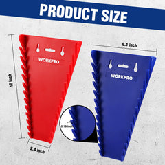 WORKPRO strong magnets keep the wrench rack secure when the toolbox is moved