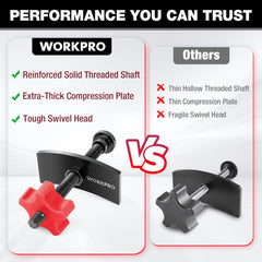 WORKPRO thickened compression plate provides stable pressure during piston retraction