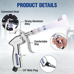 WORKPRO Tornado Nozzle easy setup with hose connection and fitting.