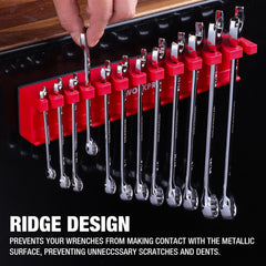 WORKPRO wrench organizer drawer-use keeps wrenches within quick reach.