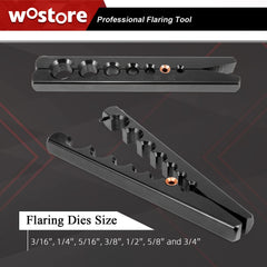 Wostore dies range 3/16 to 3/4 inch for versatile flare sizing