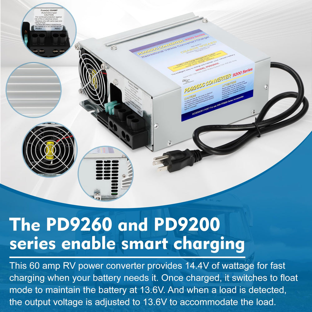WOUDY PD9260C float mode keeps battery ready for loads