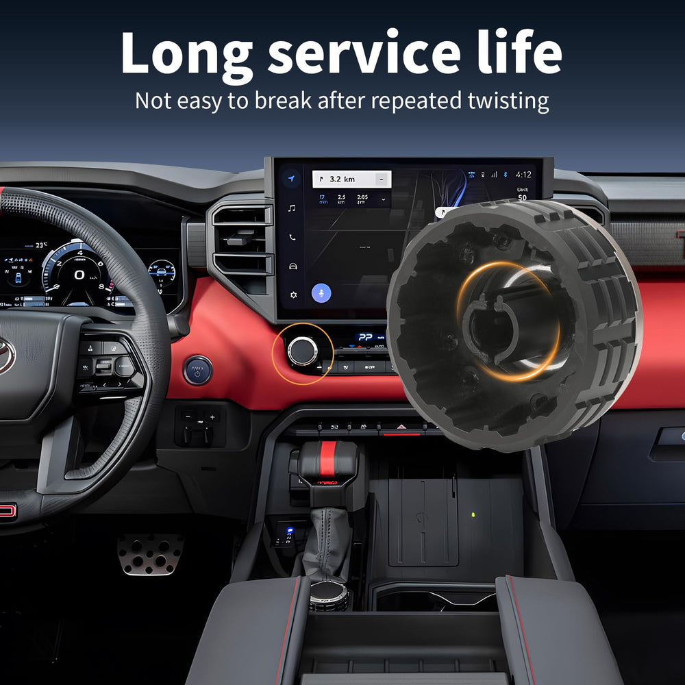 Wowewk replacement power knob display for 14-inch Sequoia and Tundra enables quick multimedia adjustments.