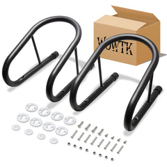 WOWTK 6.5in wheel chock black finish on rugged tire holder