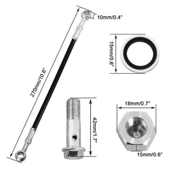 WOWTK 25 cm extension angle view shows compact fit for tight spokes and frames.