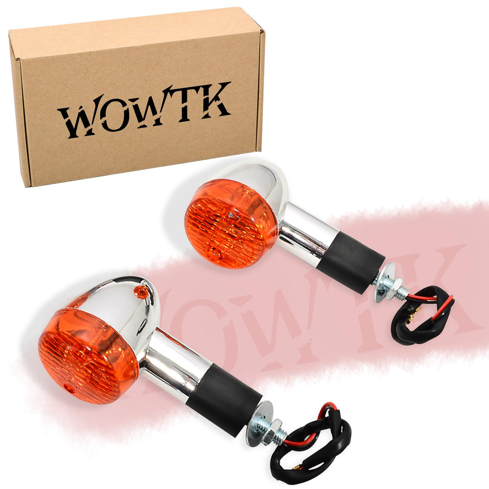 WOWTK in box turn signal lamps ready for installation on Kawasaki Vulcan VN750