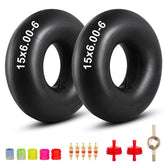Woxla 15x6-00-6 inner tube with TR14 valve for durable lawn equipment
