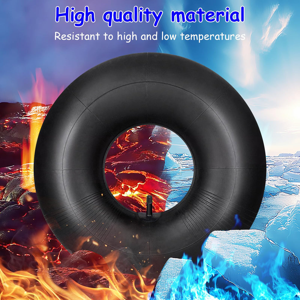 Woxla inner tube installed on wheelbarrow for rugged use