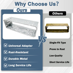 WPL elastic clip system provides secure, vibration-free head unit fixation.