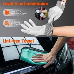 WRAPXPERT microfiber towel for dust-free finishing and cleanup.