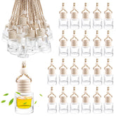 Wresty car diffuser bottle round glass close-up for stylish interior scent