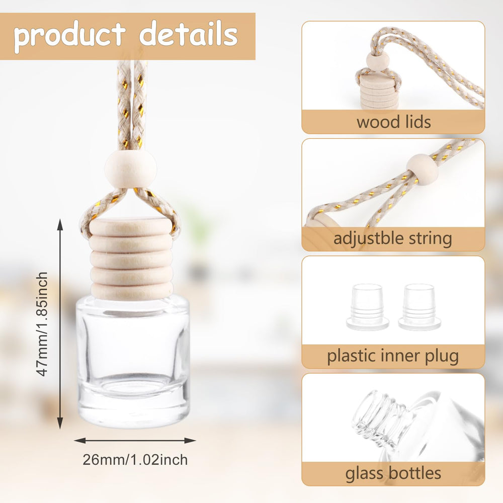 Wresty car bottle with wood cap highlighting natural wood finish
