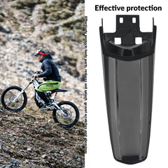 WRUIOY extended rear fender for Surron Light Bee S reduces spray on trails