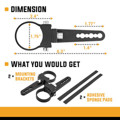 Wsays universal-fit light bar bracket enabling 360-degree rotation