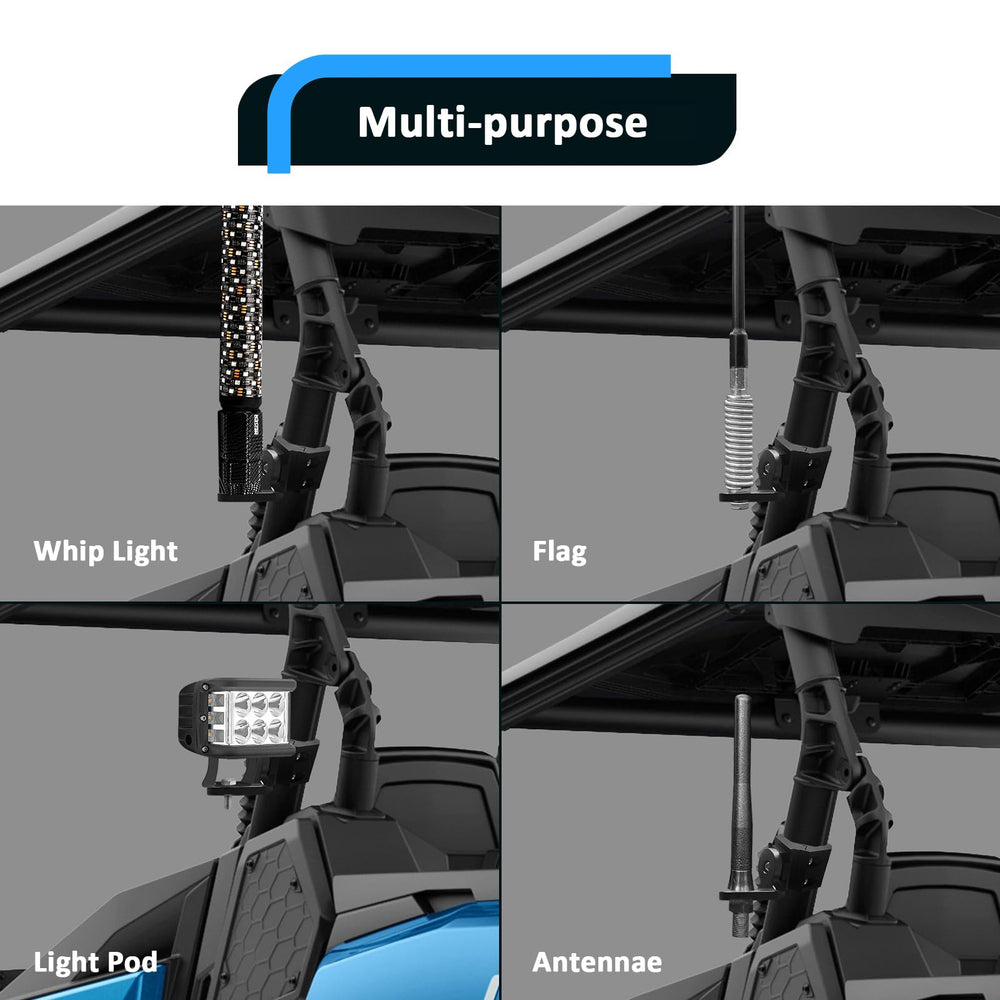 Wsays Pro-fit mount compatible with Polaris General models for versatile lighting options.