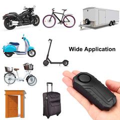 Wsdcam 113dB bike alarm battery-saving technology extends standby life.