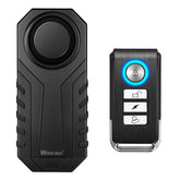 Wsdcam 113dB bike alarm front view showing compact anti-theft design for motorcycles.