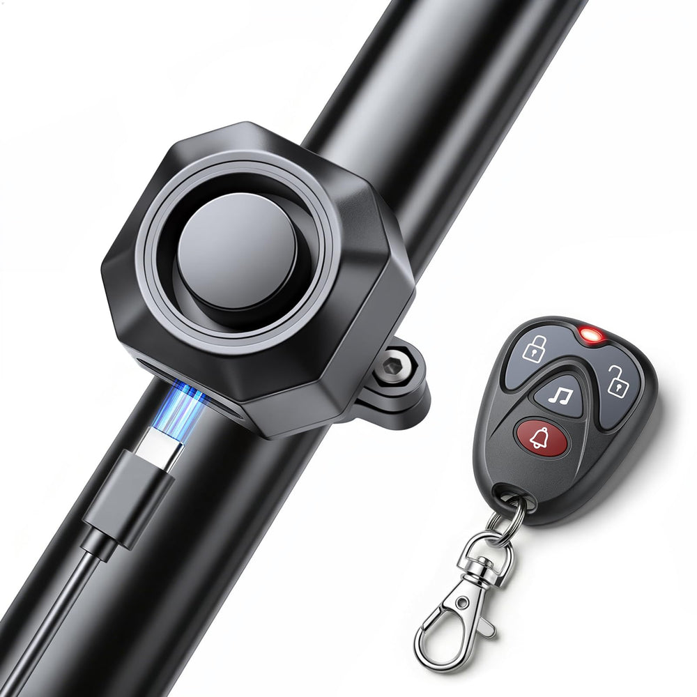 wsdcam bicycle alarm remote enabling quick arming from a distance.