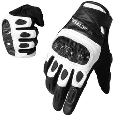 WTACTFUL carbon knuckle gloves, full finger design for rider protection