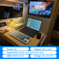 WTNYOU easy installation with screws and guides for RVs.