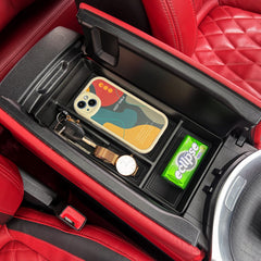Wuchurth center console organizer removable mats prevent sliding and noise