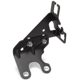 Wuidail throttle trans cable bracket close-up shows durable black powder coat finish