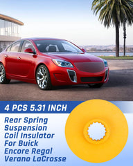 Wujexuhe four-piece bump-stop set reduces vibration on rough roads.