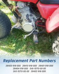 Wujexuhe recoil starter assembly for Honda ATC110, easy engagement for daily rides.