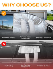 WUJODOR window-kit magnets attachment shows secure fit on your car window.