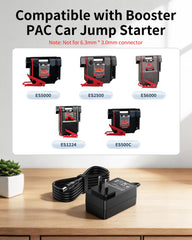 WUKUR charger compatibility view showing supported Booster Pac models