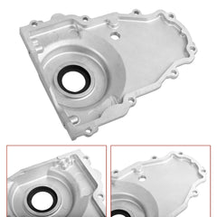 WULAZMU cast aluminum timing cover provides solid protection against engine debris.