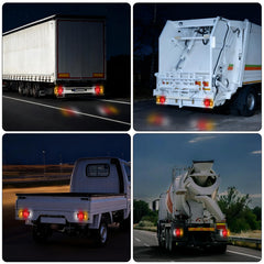 WUSHIXAN 40-LED kit tested for 10-30V compatibility on heavy trailers.