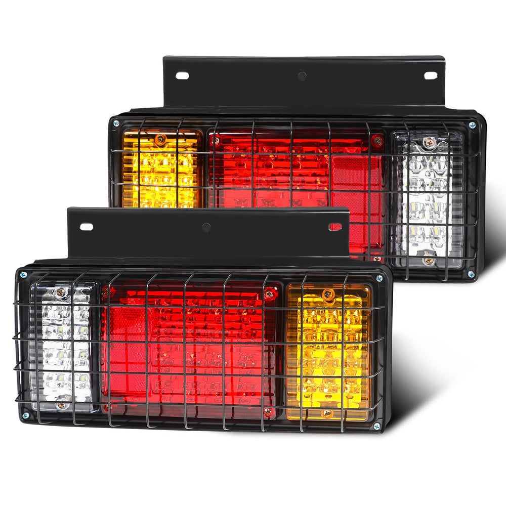 WUSHIXAN 40-LED trailer light kit front view enhances daytime visibility.