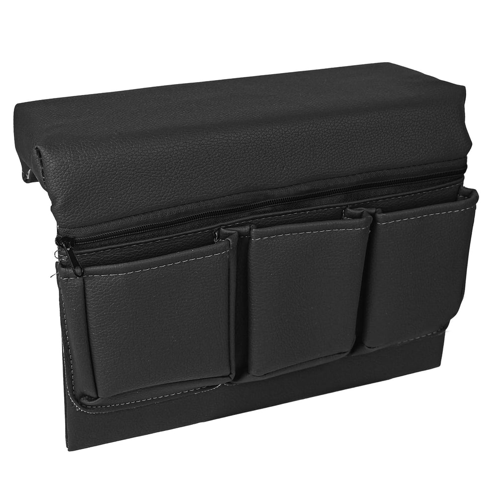Wuyaoyao car window armrest storage box front view with organized pockets for easy access