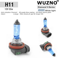 Wuzno plug-and-play installation for halogen headlight bulbs, no dashboard errors.