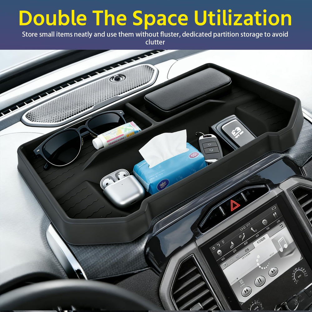 WVNWVN easy-clean dash tray rinses clean with water or damp cloth.