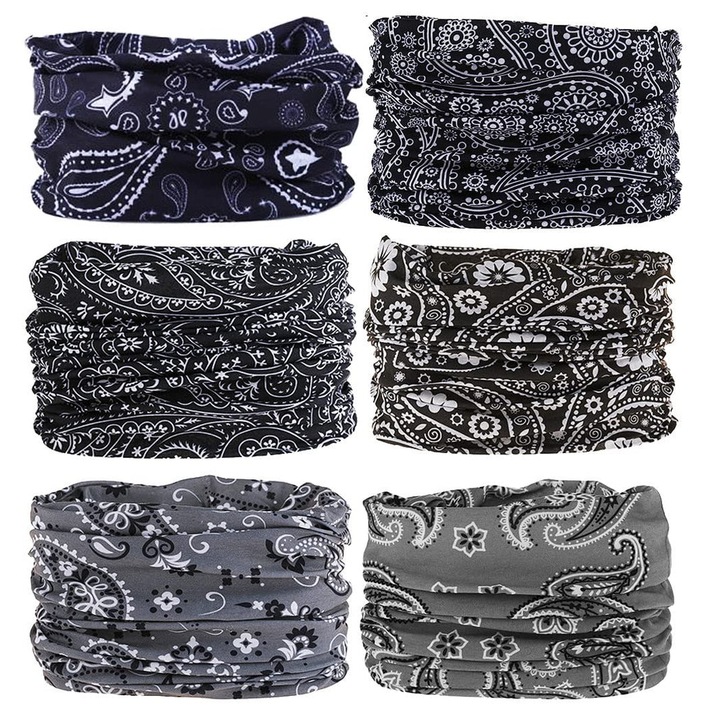 WXDRVT neck gaiter camouflage pattern ideal for sun and dust protection.