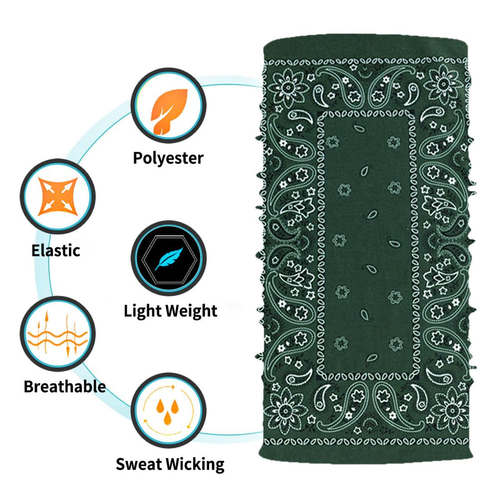 WXDRVT neck gaiter in camouflage pattern shields against wind during outdoor adventures
