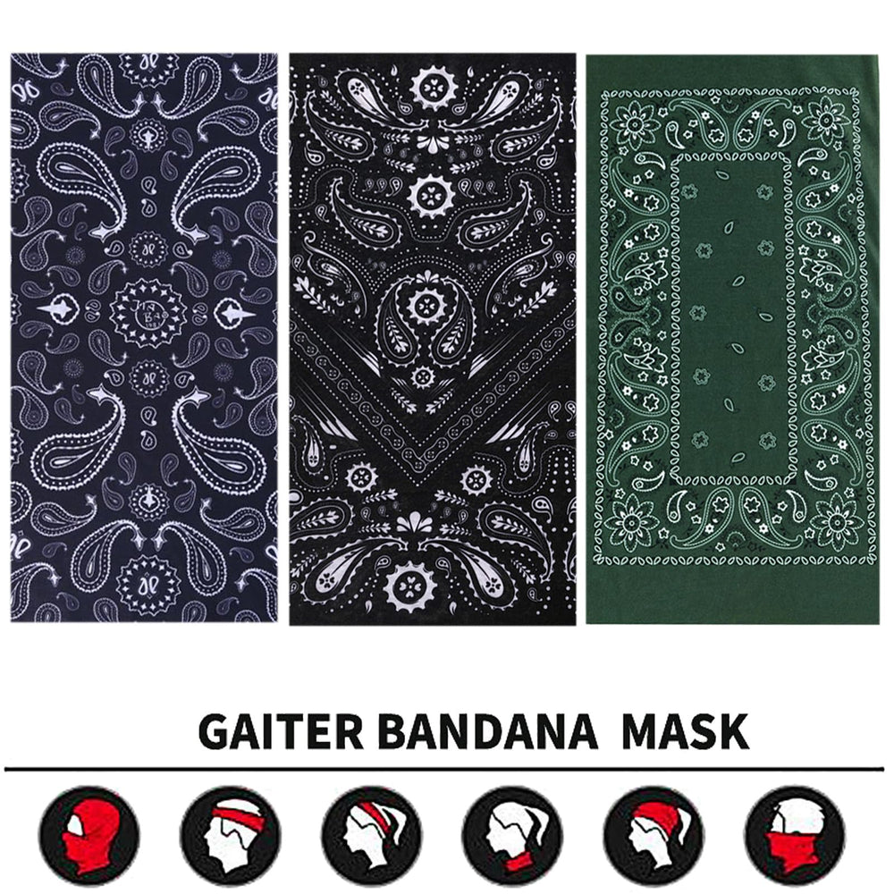 WXDRVT neck gaiter in flag pattern adds bright, bold style for outdoor rides