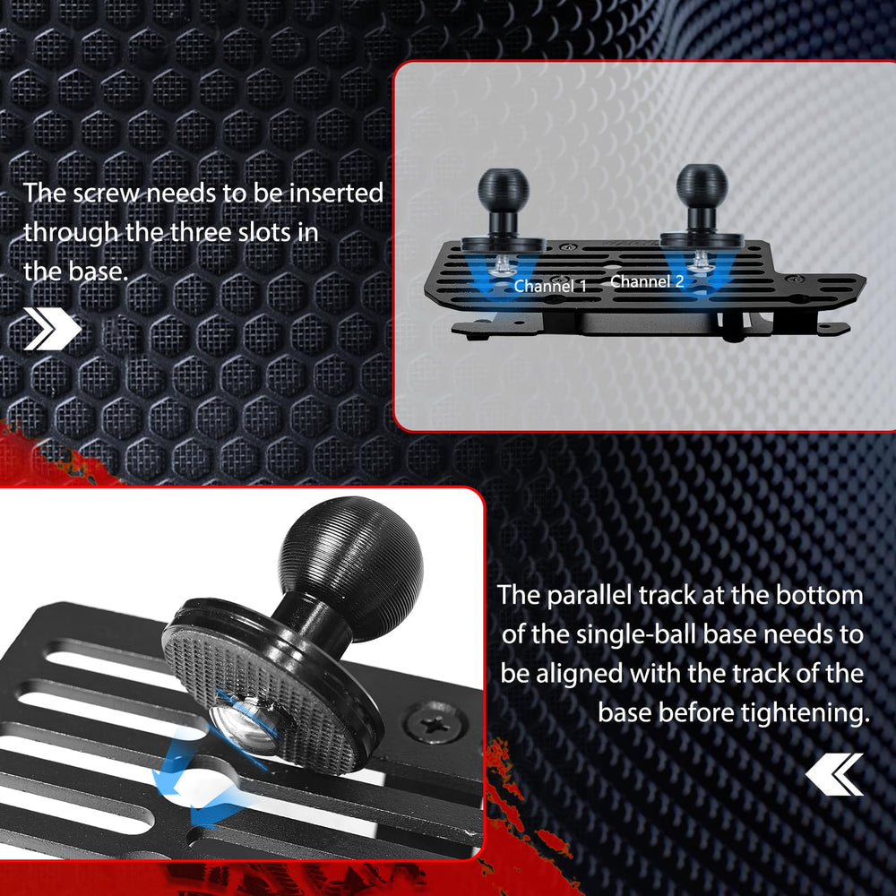 WXRYLYN aluminum ball base enables flexible positioning and quick adjustment.
