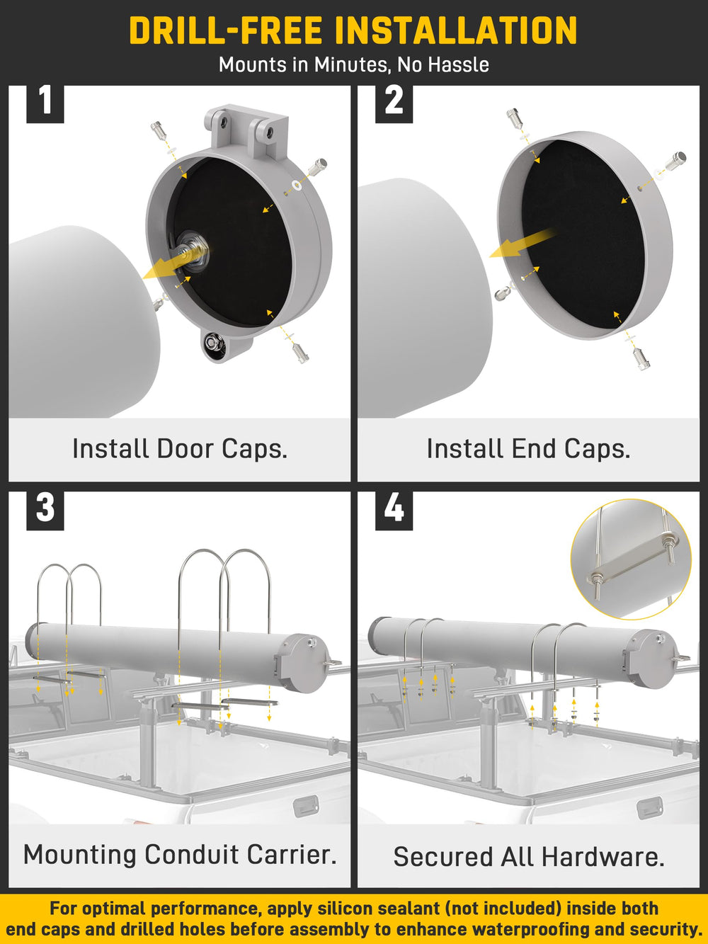 Powder-coated finish resists corrosion on Wyckoff conduit carrier