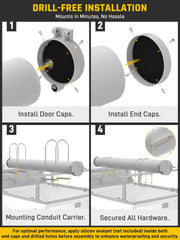 Powder-coated finish resists corrosion on Wyckoff conduit carrier