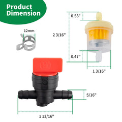 Wyevee kit packaging shows valves and hose clamps for easy maintenance.