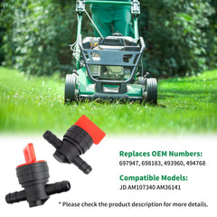 Wyevee inline shut-off valve in-use during fuel control replacement.