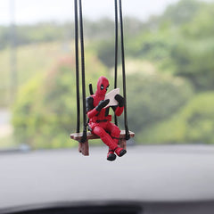 WYJS funny anime mirror decor brightens the car mood.