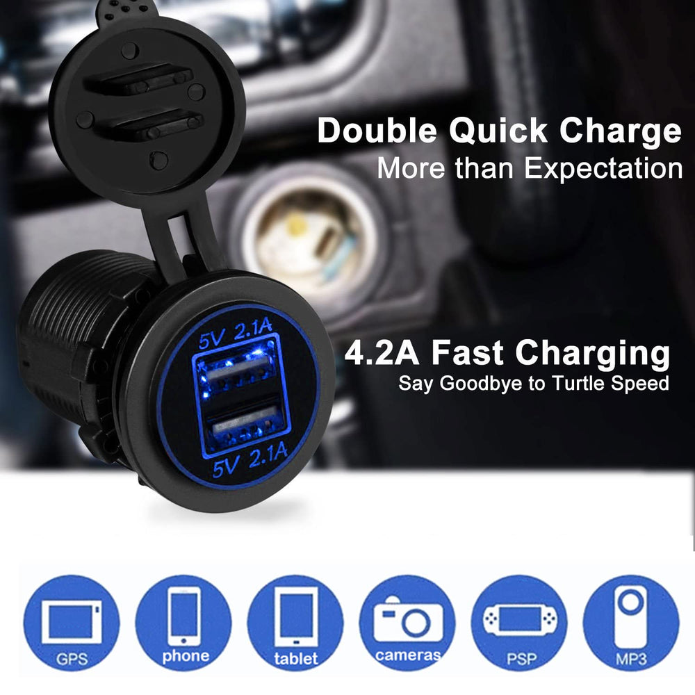 WYMECT 10A fuse protection prevents overload during travel.