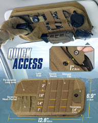 WYNEX glasses holder keeps eyewear safe within the visor organizer.