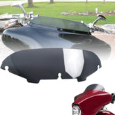WYNMOTO smoke windshield on Street Glide enhancing airflow and style