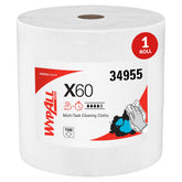 WypAll General Clean X60 jumbo roll with 1100 sheets for high-capacity cleaning.